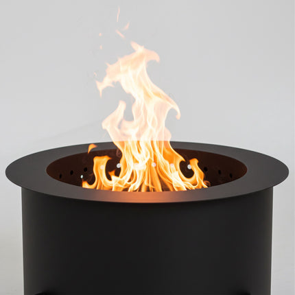 Smokeless Fire Pit, 56 cm Steel, Dual-Chamber Burn