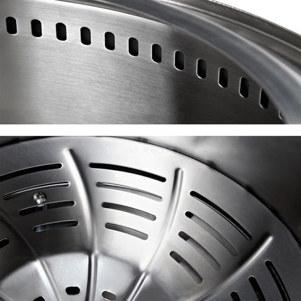 Bezkouřová nerezová ohnivá mísa, 40 x 49 cm