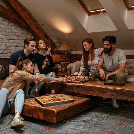 Miska na snack se servírovacím podnosem