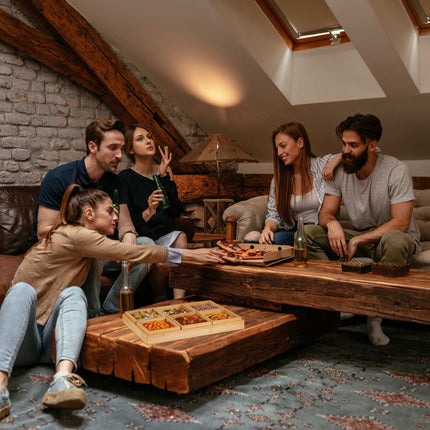 Miska na snack se servírovacím podnosem