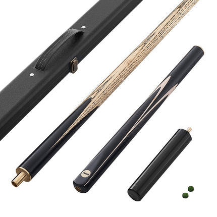 Snooker Cue 57-Inch, 9.7mm Leather Tip, Extension Case