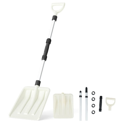 Lopata na sníh šířka 26 cm, ergonomická hliníková rukojeť