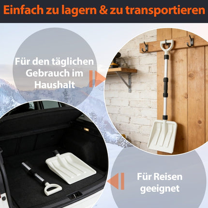 Lopata na sníh šířka 26 cm, ergonomická hliníková rukojeť