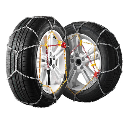Snow Tire Chains, 2-Pack Manganese Steel, 245/60-15+