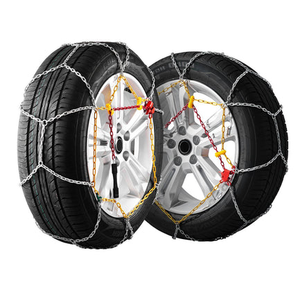 Snow Tire Chains, 2-Pack Manganese Steel, 245/60-15+
