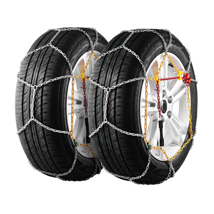 Snow Tire Chains, 2-Pack Manganese Steel, 245/60-15+