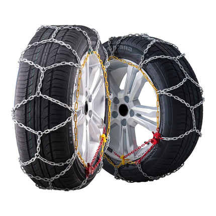 Snow Tire Chains, Manganese Steel, 2-Pack for Cars SUVs