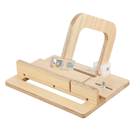 Soap Cutter, 0–2 Inch Adjustable Wooden Wire Slicer