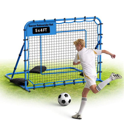 Soccer Rebounder Net, Adjustable Angle, 57.9 x 46.1 in