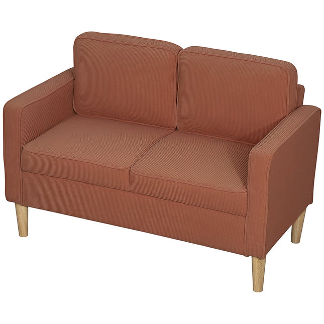 Dvoumístná pohovka s úložným prostorem, moderní čalouněný design, růžová