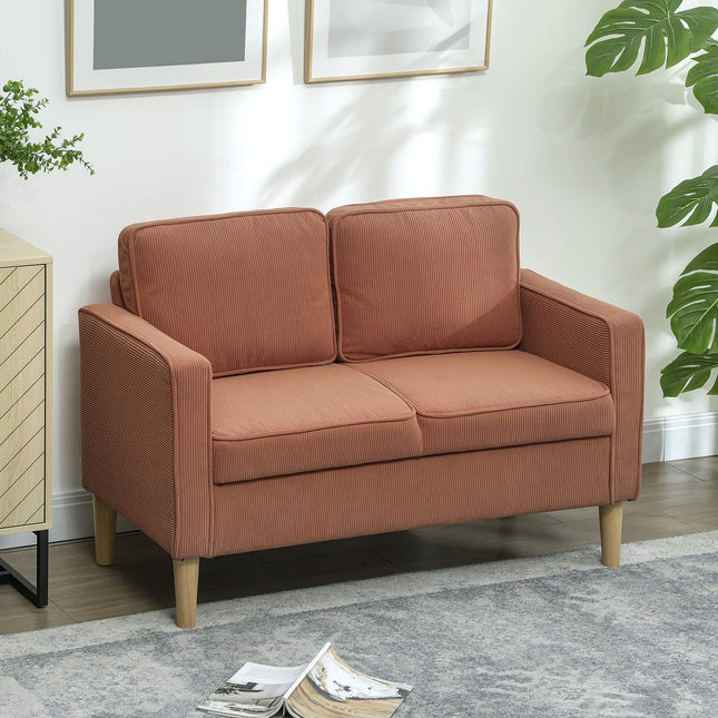 Dvoumístná pohovka s úložným prostorem, moderní čalouněný design, růžová