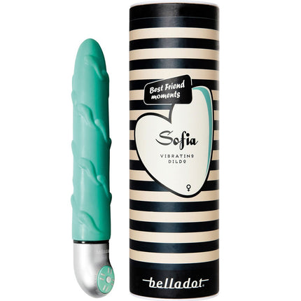 Vibrační dildo Sofia zelená