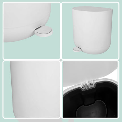 Koupelnový pedálový koš soft-close, objem 7L