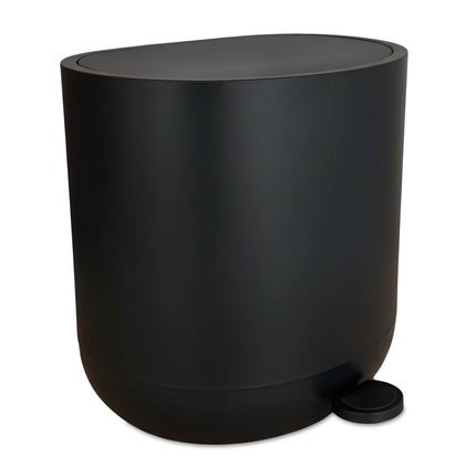 Soft-Close Bathroom Pedal Bin, 7L, Plastic
