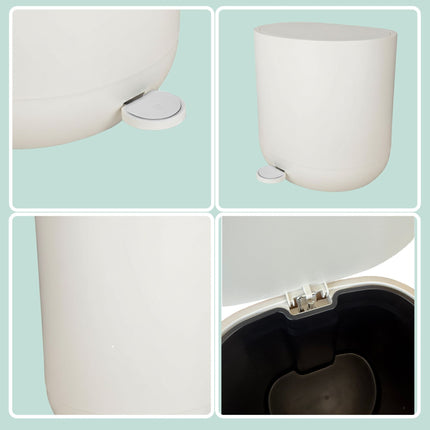 Koupelnový pedálový koš soft-close, 7L, plast