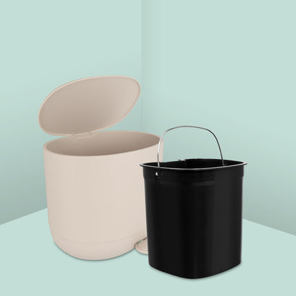 Koupelnový pedálový koš soft-close, 7L, plast