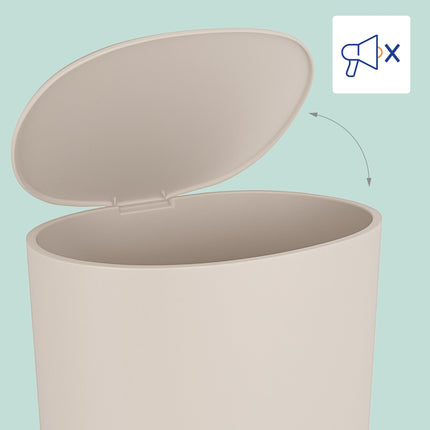 Koupelnový pedálový koš soft-close, 7L, plast