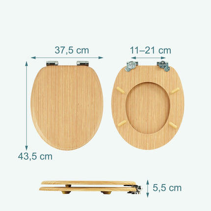Toaletní prkénko MDF soft-close, nastavitelné panty