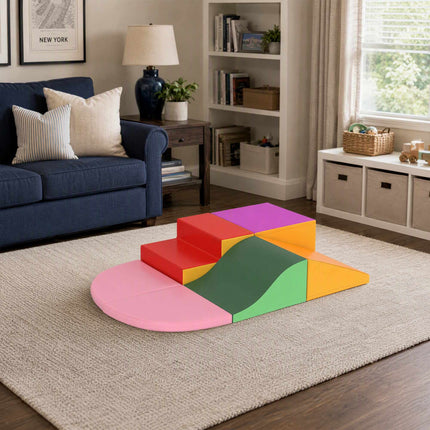 Soft Play Blocks Set, 6-Piece, Colorful for Ages 1-3
