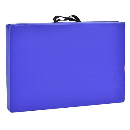 Měkká podložka na cvičení gymnastická podložka jóga podložka skládací podložka gymnastická podložka 180x60x4cm - modrá