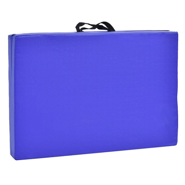 Měkká podložka na cvičení gymnastická podložka jóga podložka skládací podložka gymnastická podložka 180x60x4cm - modrá