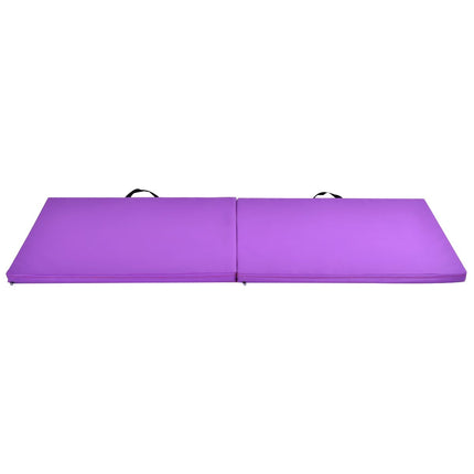 Měkká podložka na cvičení gymnastická podložka jóga podložka skládací podložka gymnastická podložka 180x60x4cm - fialová