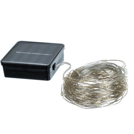 Solární vánoční osvětlení - 100LED vícebarevné dráty