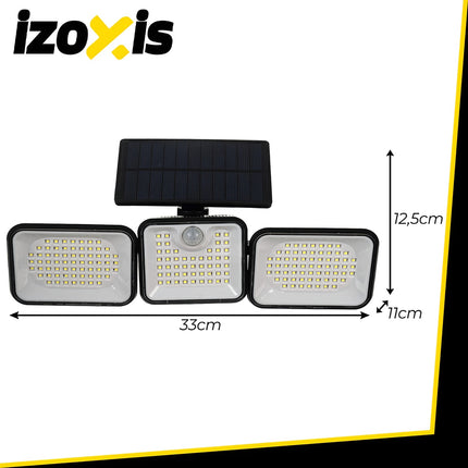 Solární zahradní lampa 180 LED s pohybovým senzorem, IP65
