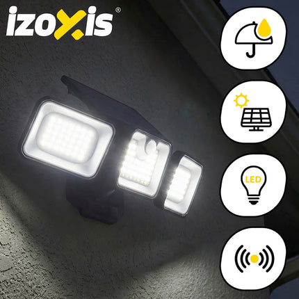 Solární zahradní lampa 180 LED s pohybovým senzorem, IP65