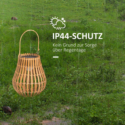 Solární zahradní lampa, nabíjení USB, 3 barvy světla