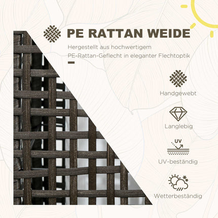Solární zahradní lucerna, LED, ratanový design, automatické zap/vyp