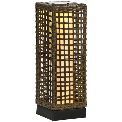 Solární ratanová lampa - voděodolná LED se světelným senzorem