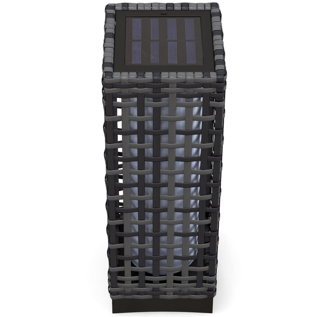 Waterproof Rattan Solar Path Light, Auto Sensor LED Lamp