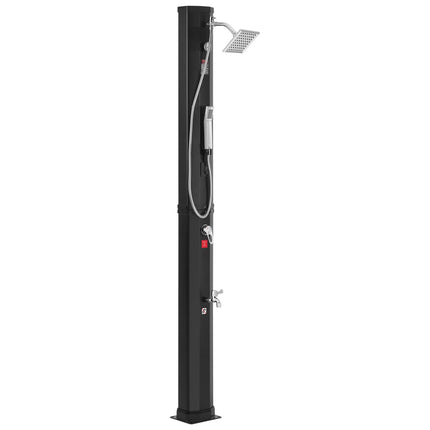 Solar Outdoor Shower 40L, Handheld Head, Foot Tap