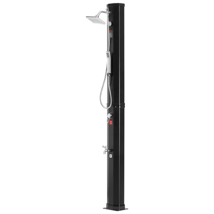 Solar Outdoor Shower 40L, Handheld Head, Foot Tap