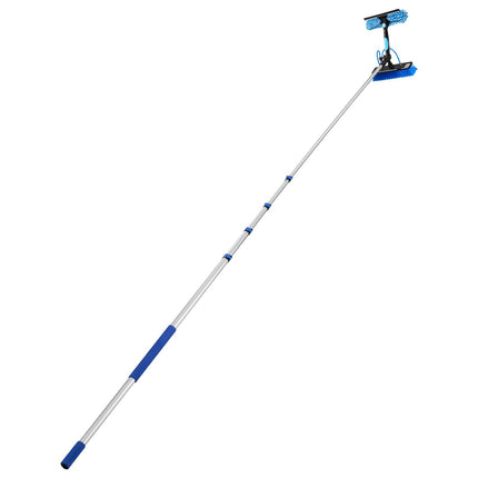 Solar Panel Cleaning Kit, 26 Ft Water-Fed Pole, Soap Brush