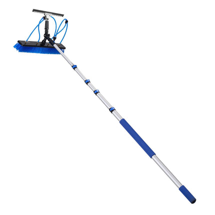 Solar Panel Cleaning Kit, 4.6 m Water-Fed Pole, Brush