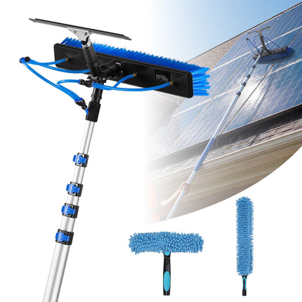 Solar Panel Cleaning Kit, 7.99 m Water-Fed Pole Brush