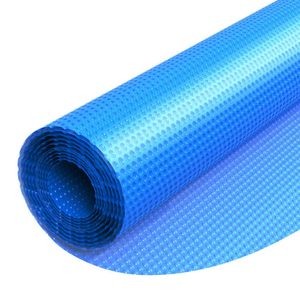 Solar Pool Cover, 15 Ft Round, 12 Mil PE Bubble Blue