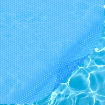 Solar Pool Cover 24 x 12 Ft, 12 Mil Blue PE Blanket