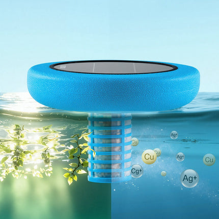 Solar Pool Ionizer, Floating Copper Cleaner for 45,000 Gal