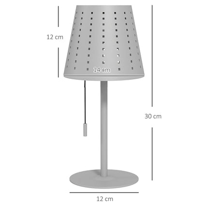 Venkovní solární stolní lampa – LED, stmívatelná, vodotěsná, přenosná