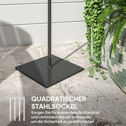 Ratanová solární stojací lampa, světelný senzor, IP44 voděodolná