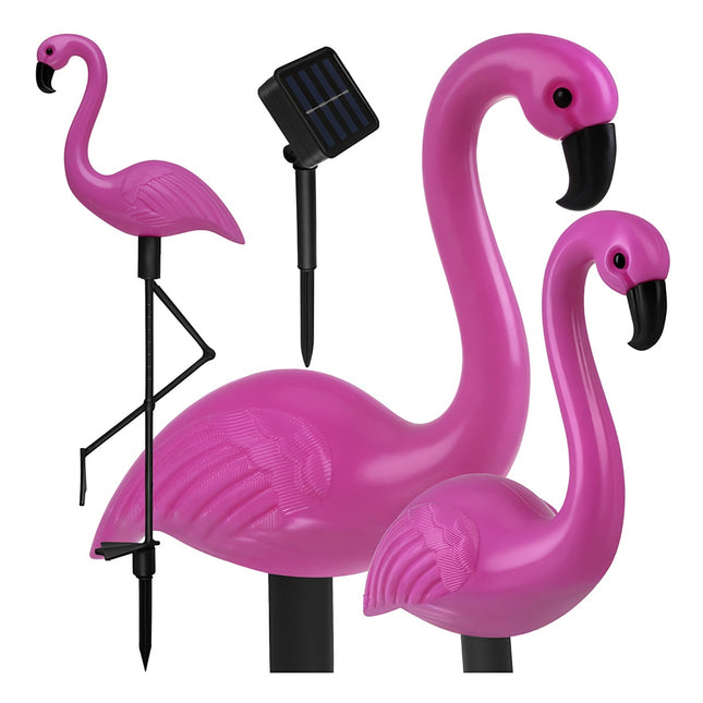 Solární zahradní lampa - plameňák Gardlov 21151