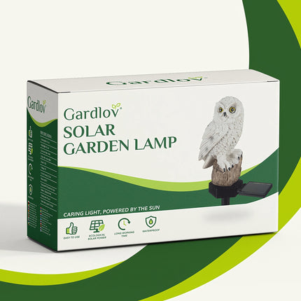 Solární zahradní lampa - sova Gardlov 23847