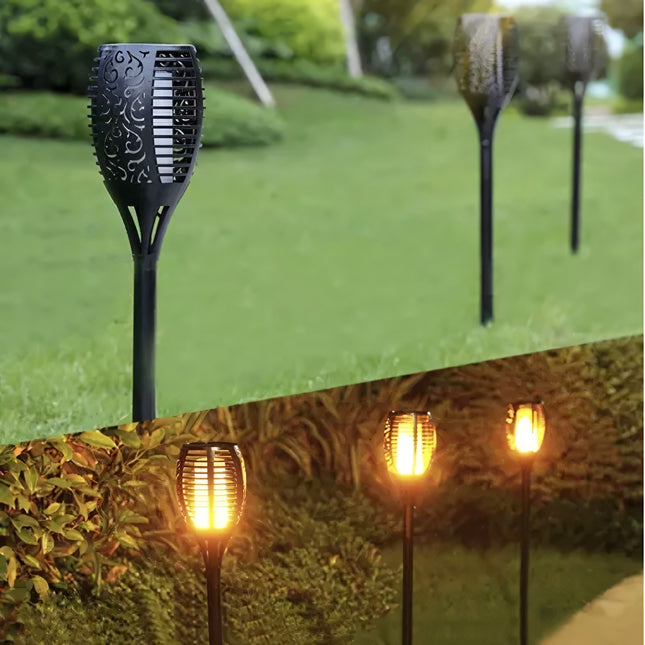 Solární zahradní lampa - pochodeň 23559