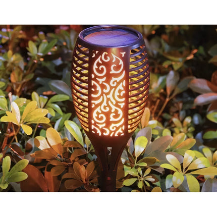 Solární zahradní lampa - pochodeň, sada 4 ks, 23560