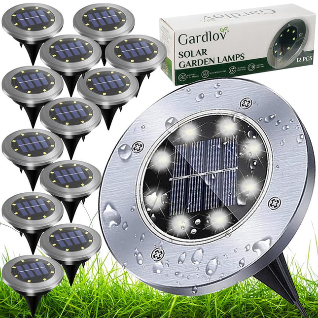 Solární zahradní světla - 12 ks Gardlov 24001