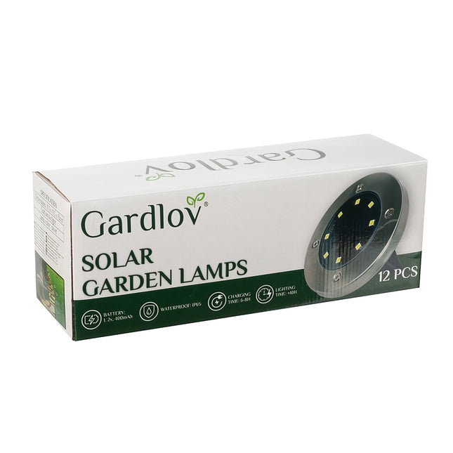 Solární zahradní světla - 12 ks Gardlov 24001