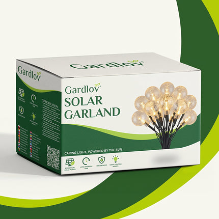 Solární světelný řetěz 12m IP65 Gardlov 24010